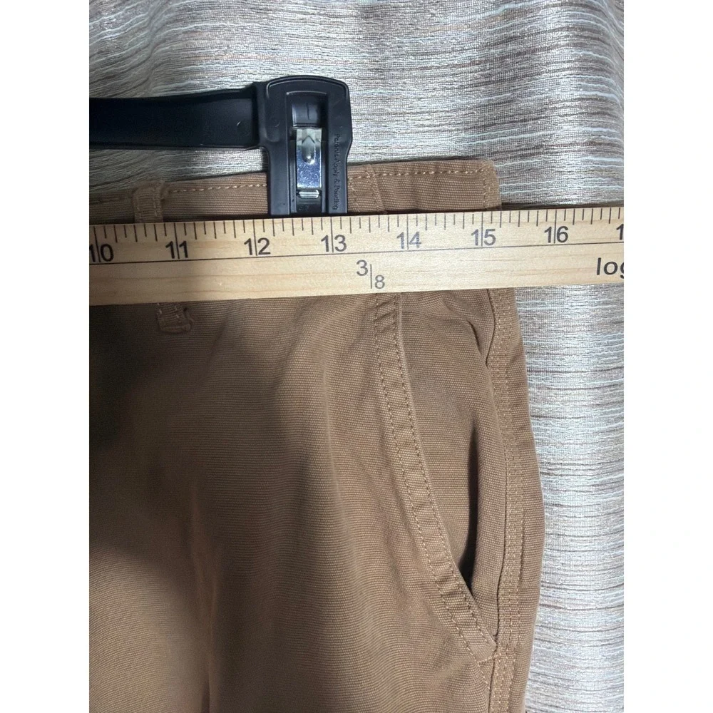 Goodthreads Mens Cargo Shorts Brown Canvas Utility Multi-Pocket Size 29